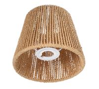 Paralume Intrecciato Mano Tonalità Chiara D'epoca Per Plafoniera