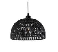 Paralume Lampada Lampade a sospensione intrecciate in corda di canapa, B&, ristorante pastorale, sala da tè, locanda, bar, camera letto, illuminazione interna in rattan(Wood color,22X13cm)