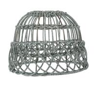 Paralume Lampadario Pendente Intrecciato in Ferro e PP per E27 | Effetto Luce D’ambiente, Montaggio ad Anello, Stile Boho Rustico per Ristoranti, Guesthouse e Soffitti