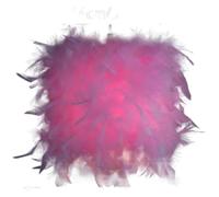 Paralume moderno e soffice lampada a sospensione con paralume in piuma bianca, illuminazione a goccia, decorazione for camera da letto, studio, lampada a sospensione creativa(Pink 14cm)