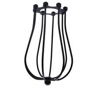 Paralume Nero per Lampada a Sospensione Vintage in Ferro | Gabbia Protettiva per Bulbo, Stile Rustico Americano, per Applique e Attacchi a Soffitto
