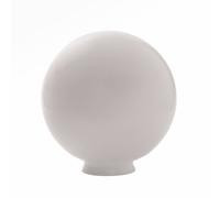 Paralume palla 4026 per lampadario vetro bianco opalino - d.20cm, maniglia 8cm