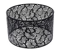 Paralume, paralume decorativo Luce in ferro ombra moderna in stile semplice decorazione per la casa per e14 lampadine E27 adatte per lo studio della camera da letto del soggiorno (Nero)