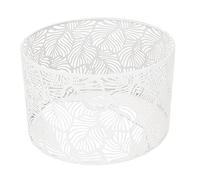 Paralume, paralume decorativo Luce in ferro ombra moderna in stile semplice decorazione per la casa per e14 lampadine E27 adatte per lo studio della camera da letto del soggiorno (Bianco)