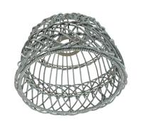 Paralume Pendente Intrecciato per Lampadario E27 in Ferro e PP | Stile Rustico, Boho e Semplice, Struttura Intrecciata a Mano, per Camera da Letto e Casa
