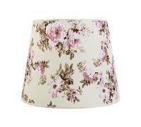 Paralume per Lampada a Sospensione E27 Fiori Rosa Motivo Ø38cm Cono Tessuto