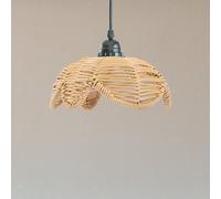 Paralume per lampada a sospensione in finto rattan per bar, pensione, isola