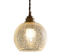 Paralume per lampada a sospensione in vetro dalla personalità creativa, lampadario in stile semplice, lampada a sospensione a testa singola con montaggio a filo, apparecchi di illuminazione per la dec