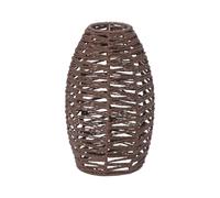 Paralume per lampadario intrecciato a mano, imitazione rattan, paralume a sospensione, per sala da pranzo, ristorante, lampada a sospensione