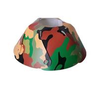 Paralume per Lanterna da Esterno Coprilanterna Cupola Schermo Diffusore con Anello Superiore E Fessure Laterali in PVC Resistente Alle Intemperie, 丛林迷彩