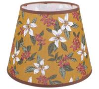 Paralume Piccolo Floreale E27, Stile Vintage per Lampade | Copre la Lampadina Nuda, Metallo e Stoffa, per Comodino, Sospensioni, Hotel e Biblioteca