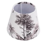 Paralume Piccolo Paralume in Tessuto di Velluto per Lampada da Tavolo Lampada da Terra, Paralumi a Barile da 4,3 x 6,7 x 5,1 Pollici per Testa della Lampada E27 E14 (Foresta pluviale)