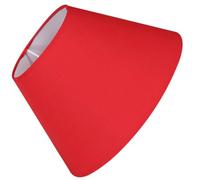 Paralume Rosso per Lampada E27, Stile Vintage Elegante | Cotone Poliestere e Pvc, Diffonde Luce Morbida, per Applique e Lampade da Tavolo, 1 Pezzo
