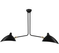 Paralume Rotante Design Personalizzato Moderno Multi Teste Nordic Retro Lampade da Soffitto Negozi Ristoranti Designer Creativo Plafoniera, Black