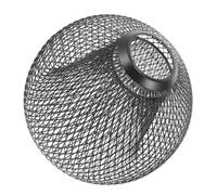 Paralume Sfera in Ferro Nero, Rete Geometrica Doppio Strato | Schermo Cavo a Maglia, Riduce L’abbagliamento, Installazione Rapida, per Plafoniera E26 E27