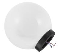 Paralume Sferico da Esterno Bianco per Lampione, Plastico 95 Mm | Resistenza alla Corrosione e Intemperie, Luce Morbida, per Giardino, Patio, Passaggio e Ingresso Colore Casuale