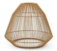 Paralume singolo stile bohémien naturale stile vimini, intrecciato in poly rattan, MAYA SHADE H39 cm