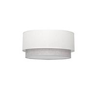 Paralume sospeso Kenya M10 Bianco/Grigio 50Dx48dx23h con diffusore incluso. Perfetto per illuminare e dare un tocco moderno a qualsiasi spazio. Ideale per la casa o l'ufficio.