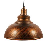 Paralume Sospeso Retrò Arancione per Lampadina, Decorativo | Ferro, ABS e Rame, Stile Semplice ed Elegante, Ricambio per Copertura Vecchia o Rotta, Design per Interni