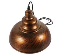 Paralume Sospeso Vintage Arancione per Plafoniera, Stile Rustico | Struttura in ABS e Ferro, Finitura Testurizzata, Sostituzione Semplice per Camere e Corridoi