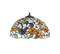 PARALUME TIFFANY D.50 CM BUTTERFLY d.50CM IN VETRO DECORATO