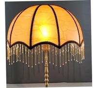 Paralume vintage con nappe, paralume vittoriano frangia, cupola smerlata, sfumature antiche di ricambio per lampade da tavolo E27 Lampade a pavimento 7.87x7.48 Stile 1, vintage, Fring