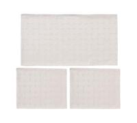 PARAMAISON Centrini Moderni Rosalba, Tris di Centri Camera da Letto in Raso | 2 Comodini 30x40cm + 1 Cassetiera 40x70cm | Bianco
