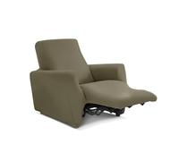 PARAMAISON Copripoltrona Relax Reclinabile, Fodera Elasticizzata Antimacchia Antigraffio Monoposto | Tortora