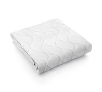 PARAMAISON Coprirete Matrimoniale 160x190, Copridoghe Imbottito con Fascia Perimetrale, Trapuntato Lavabile | Bianco