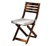 PARAMAISON Cuscini Sedie Esterno Set da 2 Cook, Quadro, Sfoderabile, Antigraffio, con Laccetti, Interni od Esterni, Imbottitura 5 cm, Universale Copri Sedia Giardino 40x40 cm