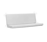 PARAMAISON Cuscino Dondolo 3 Posti Cook, Sfoderabile, Antigraffio, con Laccetti, Interni od Esterni, Imbottitura 5 cm, Universale | Bianco 135x55 cm