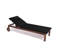 PARAMAISON Cuscino Imbottito Lettino Prendisole Cook, Sfoderabile, Antigraffio, con Laccetti, Interni od Esterni, Imbottitura 5 cm, Universale Copri Lettino Giardino 60x190 cm