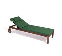 PARAMAISON Cuscino Imbottito Lettino Prendisole Cook, Sfoderabile, Antigraffio, con Laccetti, Interni od Esterni, Imbottitura 5 cm, Universale Copri Lettino Giardino 60x190 cm