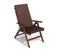 PARAMAISON Cuscino Imbottito per Sdraio Cook, Sfoderabile, Antigraffio, con Laccetti, Interni od Esterni, Imbottitura 5 cm, Universale Copri Sdraio Giardino 45x120 cm