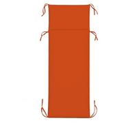 PARAMAISON Cuscino Lettino Prendisole 60x190 cm, Materassino per Lettino Giardino e Piscina, Imbottito 3 cm, con Laccetti Antiscivolo, Universale per Sdraio Esterno |Arancio