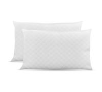 PARAMAISON Cuscino Letto Memory Foam 15 cm Saponetta, Ergonomico Morbido e Traspirante, Anallergico e Antiacaro, Federa Lavabile |2 pezzi