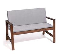 PARAMAISON Cuscino Panca 120x40 Cook, Imbottito, Sfoderabile, Antigraffio, con Laccetti, Interni od Esterni, Imbottitura 5 cm, Universale Copri Panca Giardino