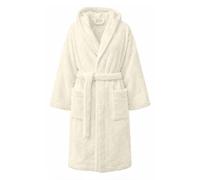 PARAMAISON Marte Accappatoio in Cotone Spugna 420 g/m² con Cappuccio - Unisex Uomo Donna, Morbido e Super Assorbente, con Tasche e Cintura, Ideale per Palestra, Piscina e Casa | Panna S (46-48) EU