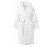 PARAMAISON Marte Accappatoio in Cotone Spugna 420 g/m² con Cappuccio - Unisex Uomo Donna, Morbido e Super Assorbente, con Tasche e Cintura, Ideale per Palestra, Piscina e Casa | Bianco 2XL (54-56) EU