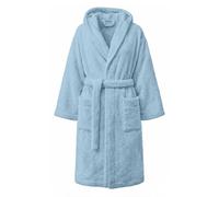 PARAMAISON Marte Accappatoio in Cotone Spugna 420 g/m² con Cappuccio - Unisex Uomo Donna, Morbido e Super Assorbente, con Tasche e Cintura, Ideale per Palestra, Piscina e Casa | Cielo 3XL (56-58) EU