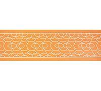 PARAMAISON Passatoia Cucina Antiscivolo Geometrico, Tappeto Sottolavello, Asciugapassi, Passatoie Coordinate Cucina, 50x240 cm Arancio