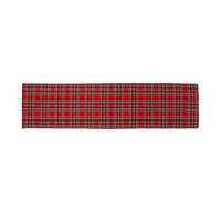 PARAMAISON Runner Natalizio Scozzese Rosso, Centrotavola Rettangolare Cotone, Natale Decorazioni Casa, Addobbi Natale per Cucina, Ottima Idea Regalo, 40x140 cm