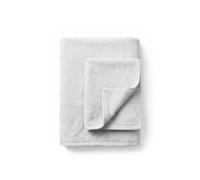 PARAMAISON Set Asciugamani Bagno 1+1, 100% Cotone 420 GSM, Grigio Chiaro | Collezione Venere, coordinato viso e ospite morbido e assorbente, ideale ogni giorno e resistente ai lavaggi frequenti