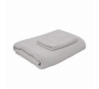 PARAMAISON Set Asciugamani Bagno 1+1 Viso e Bidet 100% Cotone 420 GSM, Morbidi, Spessi e Assorbenti, Collezione Venere| Grigio Chiaro