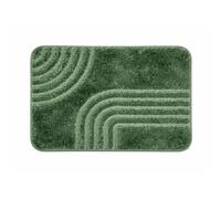 PARAMAISON Tappeto Bagno Bali Antiscivolo, Polipropilene Verde 50x80 cm | Morbido e resistente all’umidità, stabile su superfici lisce e semplice da pulire per un uso quotidiano confortevole