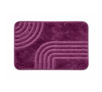 PARAMAISON Tappeto Bagno Bali Antiscivolo, Polipropilene Viola 50x80 cm | Morbido e resistente all’umidità, stabile su superfici lisce e semplice da pulire per un uso quotidiano confortevole