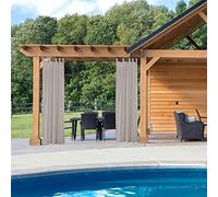 Paramaison Tenda Idrorepellente per Esterno First2, Bretella Foderata, Oscurante, Impermeabile, 150 x 220 cm, Grigio, Tenda Idrorepellente Gazebo