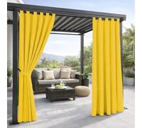 PARAMAISON Tenda per Esterno Impermeabile e Oscurante First2, per Gazebo e Pergolato, Idrorepellente | 150 x 270 cm - Giallo| con Bretella Foderata