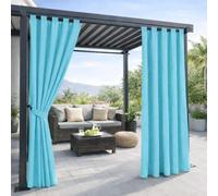 PARAMAISON Tenda per Esterno Impermeabile e Oscurante First2, per Gazebo e Pergolato, Idrorepellente | 150 x 270 cm - Turchese| con Bretella Foderata