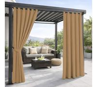 PARAMAISON Tenda per Esterno Impermeabile e Oscurante First2, per Gazebo e Pergolato, Idrorepellente | 150 x 220 cm - Tortora| con Bretella Foderata